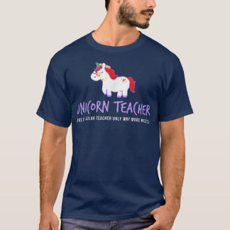 Unicorn Teacher  Funny Cute Back School Teaching G T-Shirt
