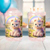Unicorn teddy bear/glasses/tumblers/drinkware