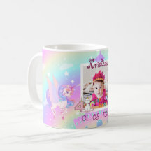 Unicorn Thème 4ème Anniversaire Mug Souvenir