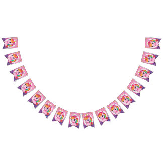 Unicorn Theme party  Bunting Flags