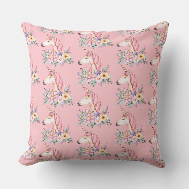 Unicorn Throw Pillow (Front)