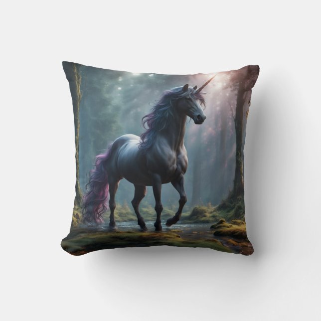 Unicorn Throw Pillow (Front)