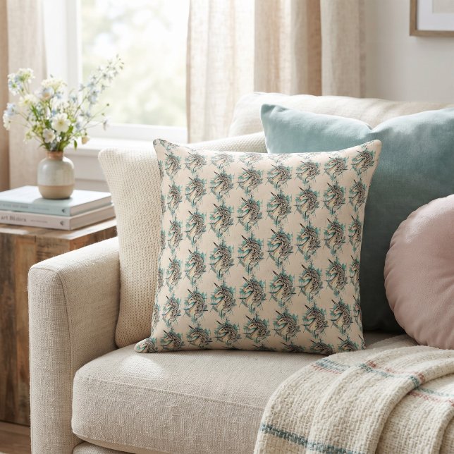Unicorn Throw Pillow (Creator Uploaded)