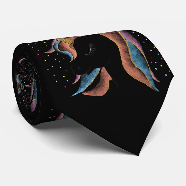 Unicorn Tie (Rolled)