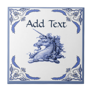 Unicorn  Tile, Dutch Look, Personalize Tile