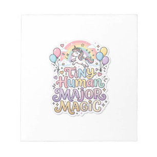 Unicorn Tiny Human Major Magic Premium Vector Vect Notepad