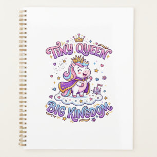 Unicorn Tiny Queen Big Kingdom Gift Idea Sticker a Planner