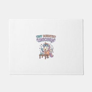 Unicorn Tiny Scientist Unicorn Trendy Product Grap Doormat