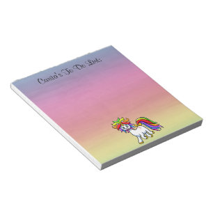 Unicorn To Do List Notepad