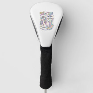 Unicorn Too Cute to Be Ordinary Premium Vector Sti Golf Head Cover