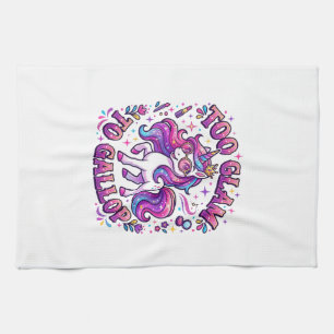 Unicorn Too Glam to Gallop Commercial Print on Dem Kitchen Towel