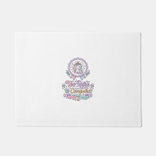 Unicorn Too Rare to Compare Cute Pastel T-Shirt De Doormat