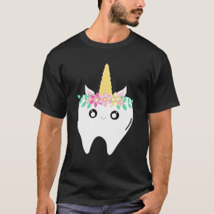 Unicorn Tooth Dentist Lost First Tooth Kawaii Fair T-Shirt