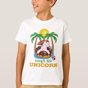 UNICORN TOUGH LIFE COLORFUL FUNNY UNICORN  T-Shirt