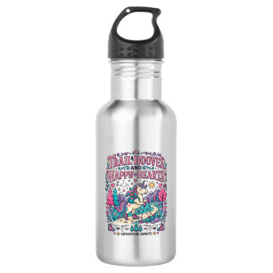 Unicorn Trail Hooves and Happy Hearts Colourful Ap 532 Ml Water Bottle