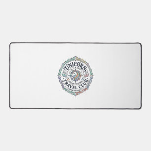 Unicorn Travel Club Original Zazzle Design_1 Desk Mat