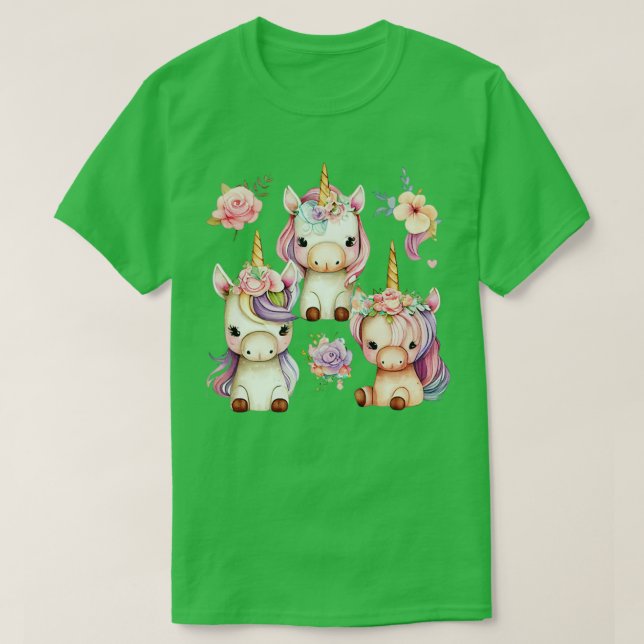Unicorn Trio T-Shirt (Design Front)