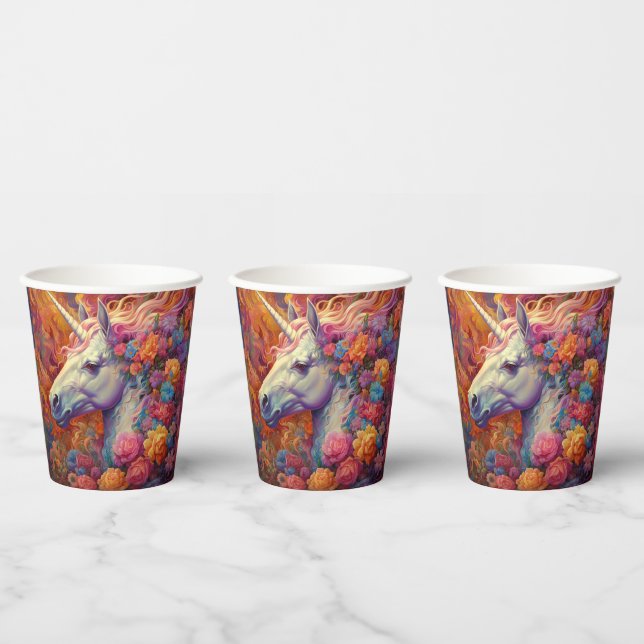   Unicorn Truly Magical Paper Cups (Multi)