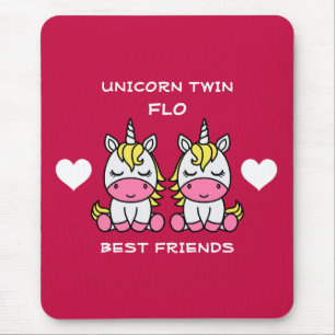 Unicorn Twin Sister Mouse Pad