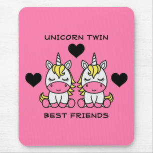Unicorn Twin Sister  Mouse Pad