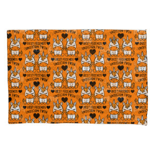 Unicorn Twin Sister  Pillowcase