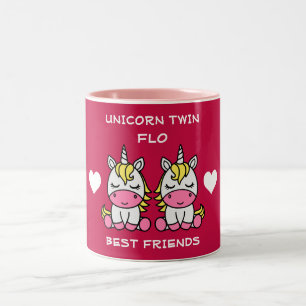 Unicorn Twin Sister  Two-Tone Coffee Mug