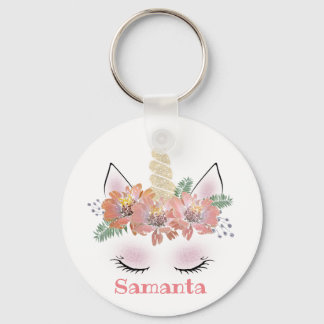 Unicorn, Unicorn Face, personalized Keychain