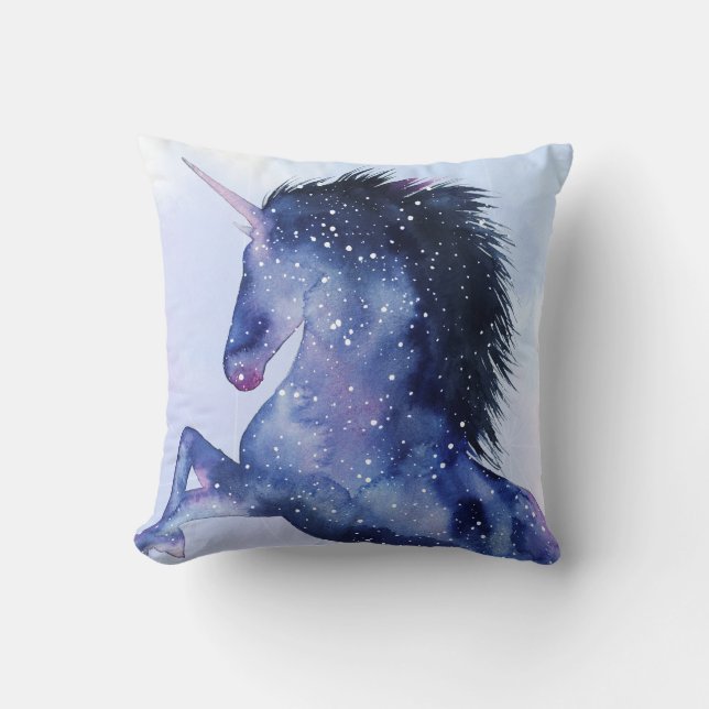 Unicorn Universe - Cosmic Throw Pillow (Front)