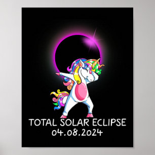 Unicorn Usa Total Solar Eclipse April 8 Poster