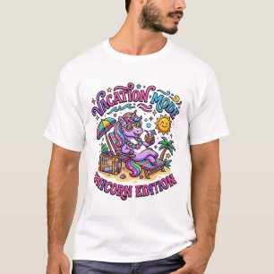 Unicorn Vacation Mode Unicorn Edition Commercial P T-Shirt