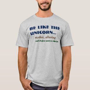Unicorn Virgin Joke Mens T-shirt