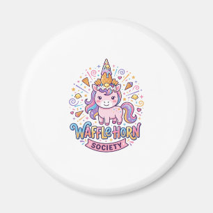 Unicorn Waffle Horn Society Print Ready Apparel Gr Magnet