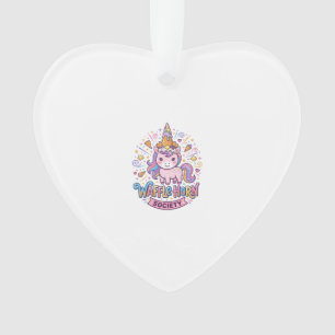 Unicorn Waffle Horn Society Print Ready Apparel Gr Ornament