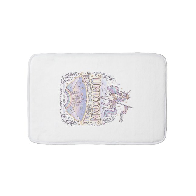 Unicorn Wanderlust Unicorn Gift Idea Vector Design Bath Mat (Front)