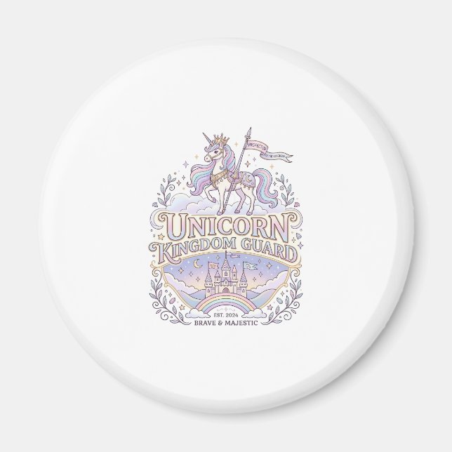 Unicorn Wanderlust Unicorn Gift Idea Vector Design Magnet (Front)