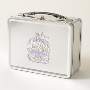 Unicorn Wanderlust Unicorn Gift Idea Vector Design Metal Lunch Box