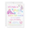 Unicorn Water Slide Birthday Invitation