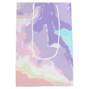 Unicorn Watercolor Pastels  Medium Gift Bag