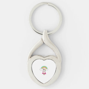 Unicorn Wearing Socks Men Women Kids Boys Girls Th Keychain