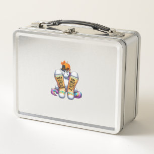 Unicorn Wearing Socks Men Women Kids Boys Girls Th Metal Lunch Box