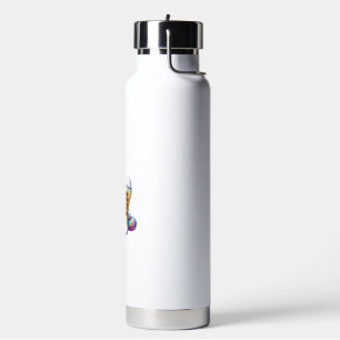Unicorn Wearing Socks Men Women Kids Teens Hanukka Water Bottle