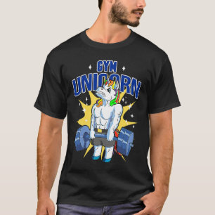 Unicorn Weightlifting Deadlift Fitness Gym Women T-Shirt