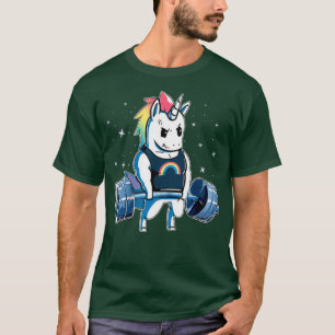 Unicorn Weightlifting Funny Workout Gym T-Shirt