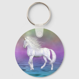 Unicorn White Beauty Keychain