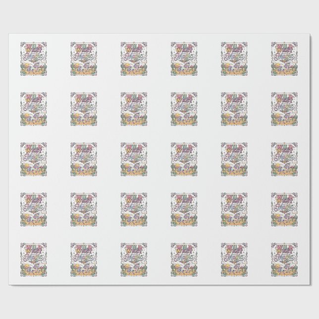 Unicorn Wild West Magic Original Wrapping Paper (Flat)