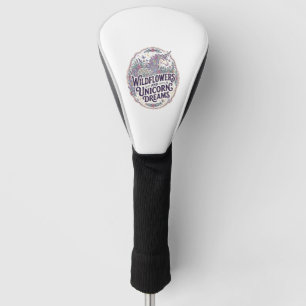 Unicorn Wildflowers and Unicorn Dreams POD Ready M Golf Head Cover