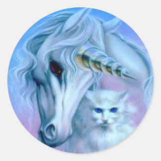 unicorn winter white sticker