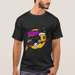 Unicorn Witch Halloween T-Shirt