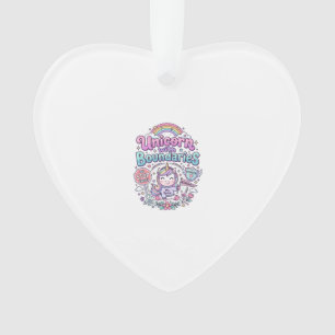 Unicorn with Boundaries Charming Apparel Graphic_1 Ornament