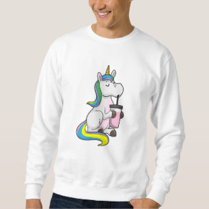 Unicorn with Bubble Tea Sweatshirt